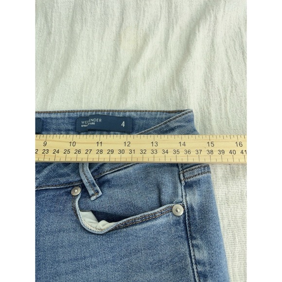 J.Jill Denim Weekender 4‎ Straight Leg Jeans Floral Embroidered Cottagecore Boho - Picture 12 of 14